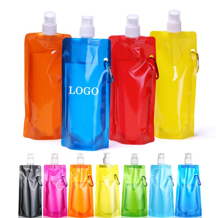 This foldable waterproof bag is made of high quality safe high quality PE material, can be folded, rolled or flat and stands up when full.