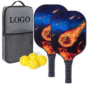 Experience the ultimate in pickleball equipment with this high-quality paddle set.