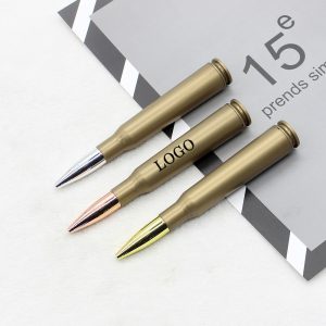 Embrace the unique design of our bullet-shaped ballpoint pen.