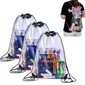 The drawstring closure of this bag allows for easy opening and closing, providing quick access to your belongings.