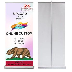 Experience the convenience and versatility of our Retractable Roll Up Banner Stand.