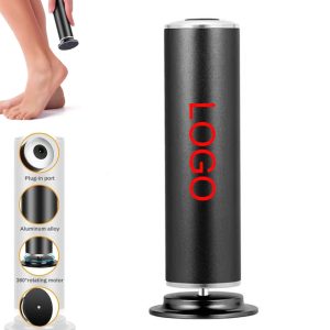 Electric foot file adopt powerful motor, it can rotate at 360 degrees which will effectively buffs away thick and rough skin for effortless results in less time.