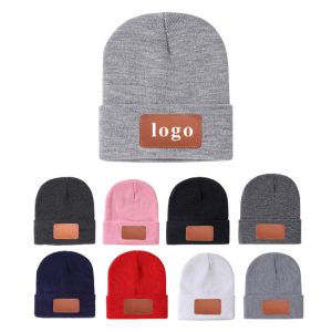 This beanie hat knitted hat is made of high quality acrylic material, with good elasticity, provide excellent thermal preservation effect, they keep your head and ears very warm in winter.Made of double-layered 100% acrylic.