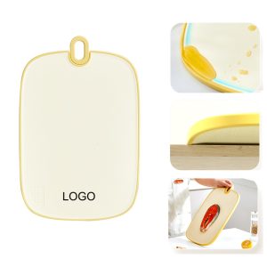 Made of high-quality plastic, this cutting board is perfect for cutting fruits and vegetables in your kitchen.
