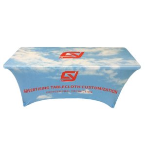 The rectangular table covers are made of 90% polyester and 10% spandex fabric, which is soft to the touch and has high elasticity.