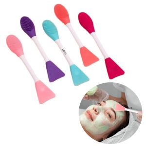 The silicone face scrubber is designed with two different ends