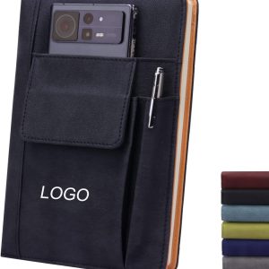 A notebook designed for business professionals, it not only provides writing space, but also has additional storage features that make it easy to carry and organize all kinds of documents and notes.