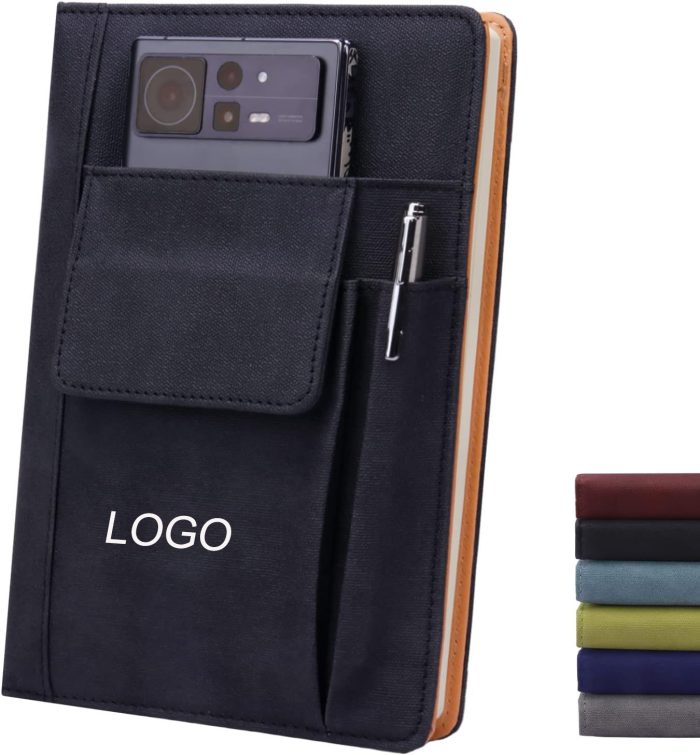 A notebook designed for business professionals, it not only provides writing space, but also has additional storage features that make it easy to carry and organize all kinds of documents and notes.