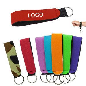 Elevate your promotional game with our premium neoprene floating wrist keychain.