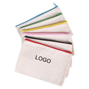 Introducing our versatile canvas zipper bag, now available in a range of vibrant zipper colors.