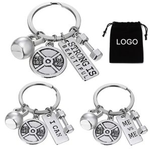 Crafted from durable stainless steel with a beautiful white gold plating, this keychain exudes high quality and is environmentally friendly.