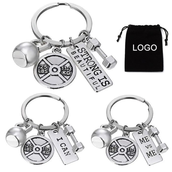 Crafted from durable stainless steel with a beautiful white gold plating, this keychain exudes high quality and is environmentally friendly.