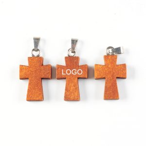 Crafted from natural wood, each wooden cross is a one-of-a-kind piece with a unique texture.