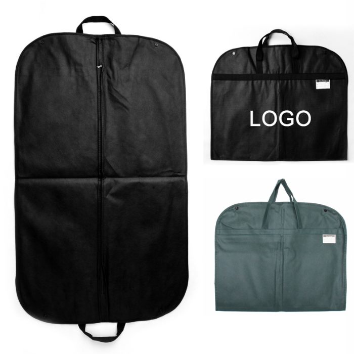 This high-quality suit cover is crafted from durable non-woven fabric, making it perfect for carrying and storing suits and clothing.
