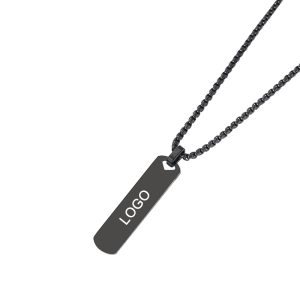 Crafted from high-quality metal, the exquisite rectangle pendant necklace is not just a piece of jewelry, but a symbol of love and care.