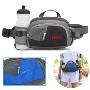 Easily adjustable, the waist belt of this pack features a convenient water bottle holder (water bottle not included).