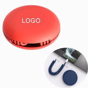 Experience the convenience of our coiled charging cable featuring an innovative spring storage design.