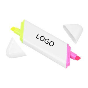 Introducing the ultimate multitasking highlighter - two vibrant colors in one sleek design!