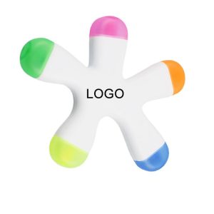 Introducing our stunning star-shaped highlighter, crafted from sturdy plastic and filled with non-toxic ink.